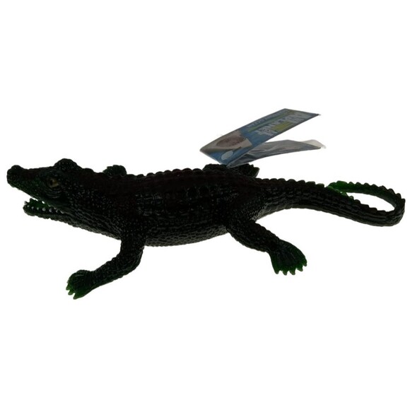 Crocodile Toy Major Life Like Stretchable Squishy Alligator Croc Toy Beaded Blip - Picture 2 of 13